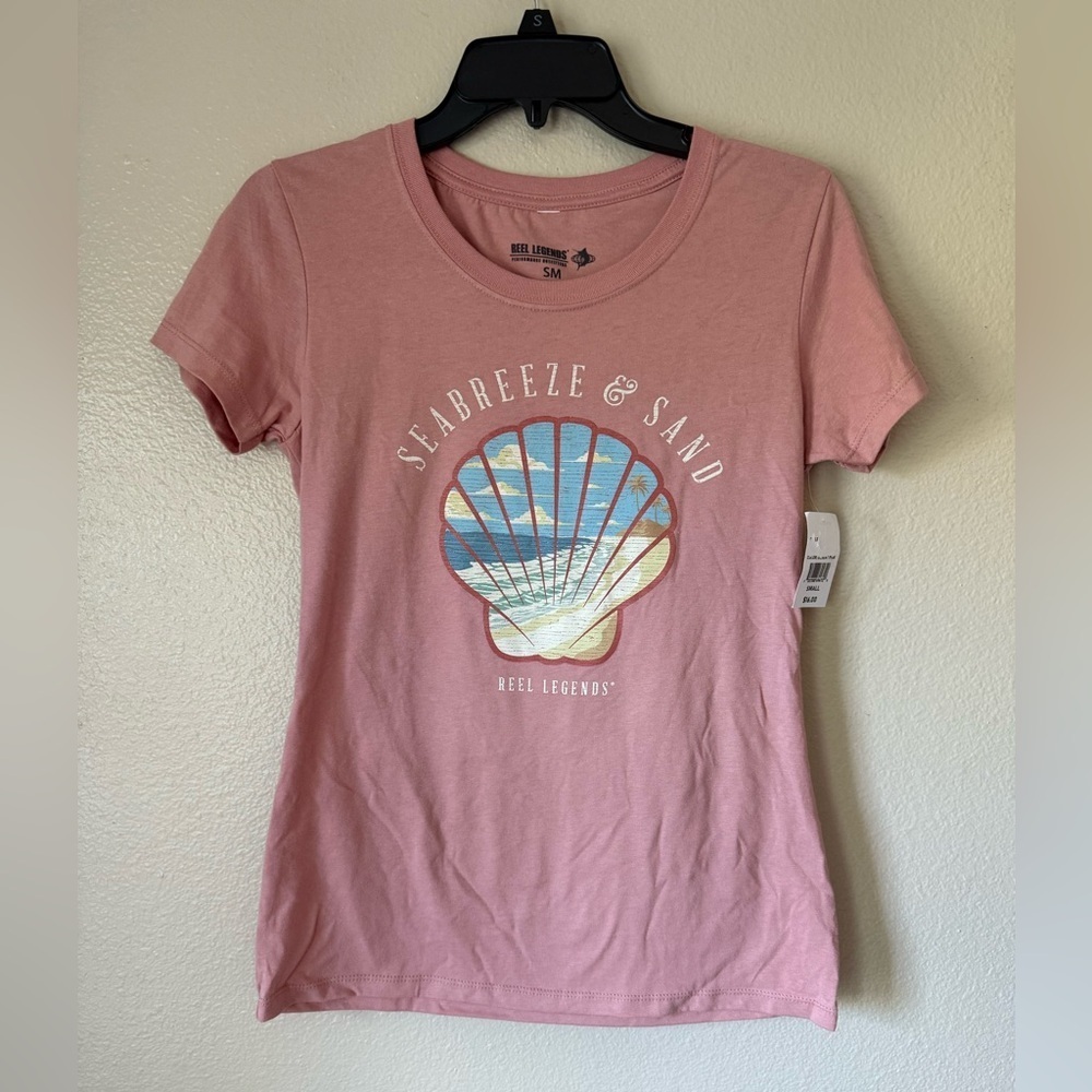 ❇️Reel Legends Pink Graphic Tee 2 for $22 ❇️